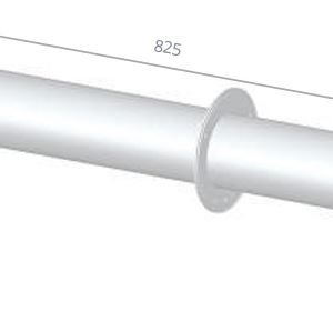Ø80/125 L-750 horiz. Dūmtraukio antgalio per sieną komplektas STABILE